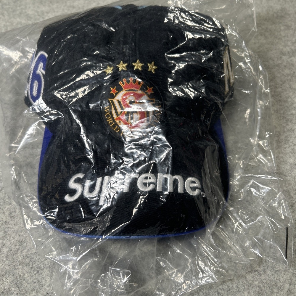 Supreme FIJI 6-Panel Hat Black OS Deadstock Brand New Sealed Bag SS26